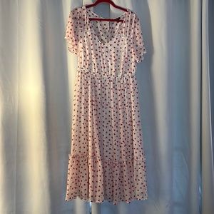 Hearts Chiffon Dress with slip